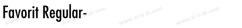 Favorit Regular字体转换
